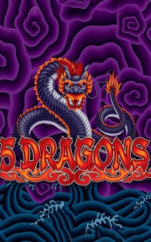 5 Dragons slot game logo