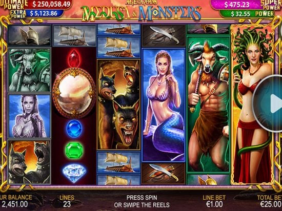 Age Of Gods Medusa And Monsters Slot Game Image