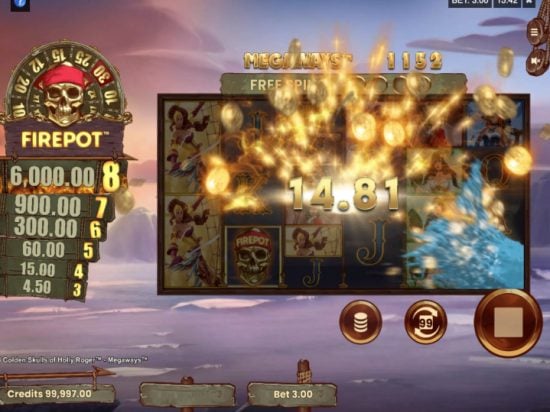 8 Golden Skulls of Holly Roger Megaways slot game image