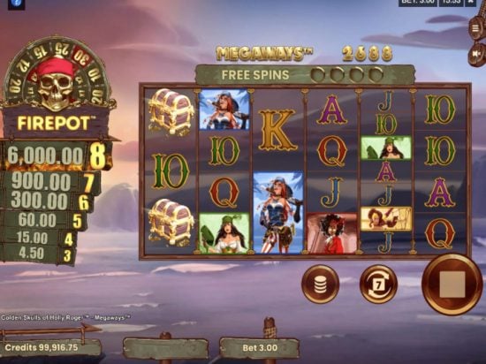 8 Golden Skulls of Holly Roger Megaways slot game image