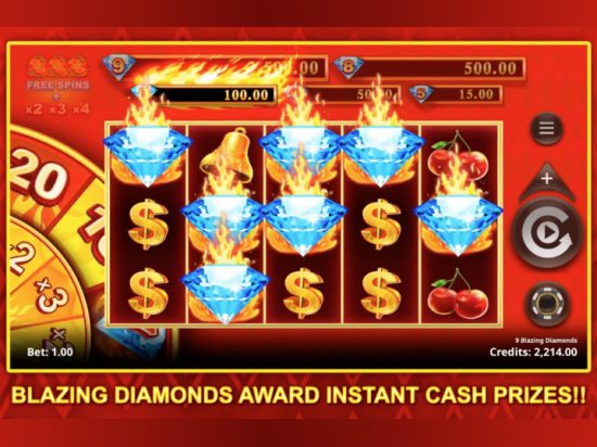 9 Blazing Diamonds slot game image