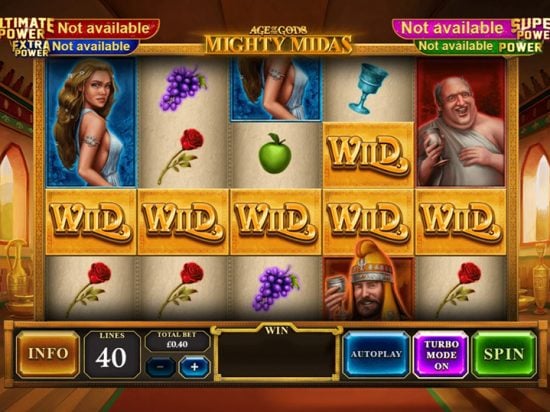 Age Of The Gods Mighty Midas Slot Game Image
