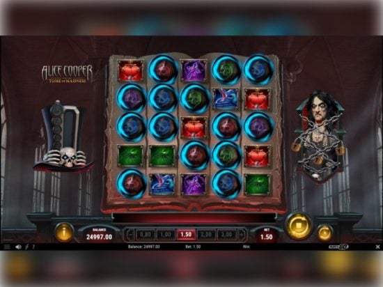 Alice Cooper and the Tome of Madness slot game image