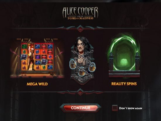 Alice Cooper and the Tome of Madness slot game image