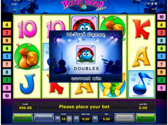 Beetle Mania Deluxe slot game image