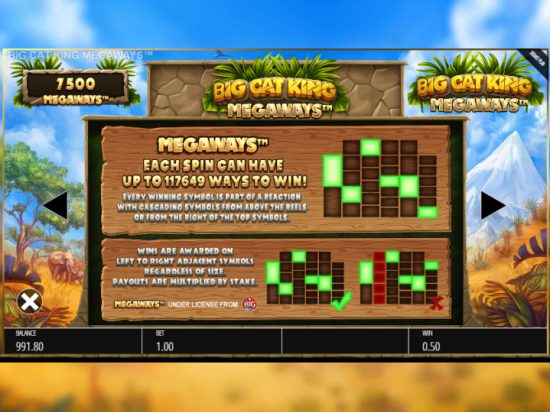 Big Cat King Megaways slot game image