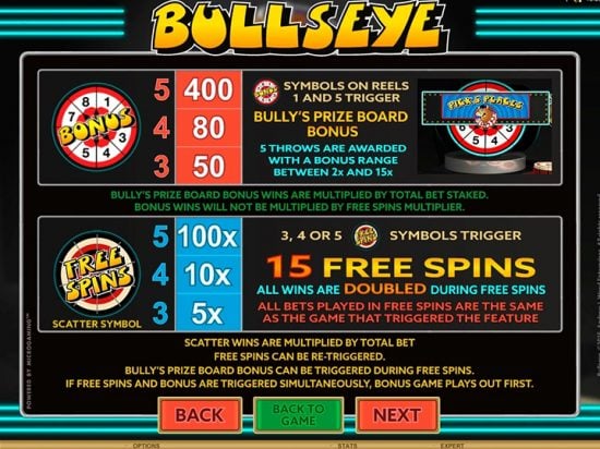 Bullseye Slot Game Image