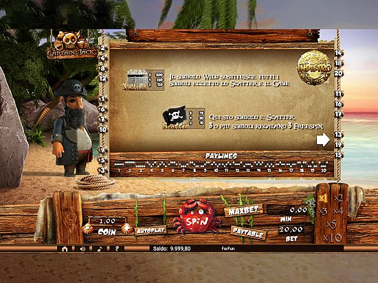 Captain Jack slot game image