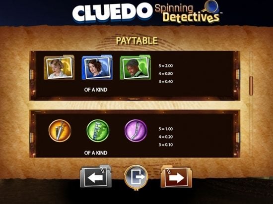 Cluedo Spinning Detectives Slot Game Image