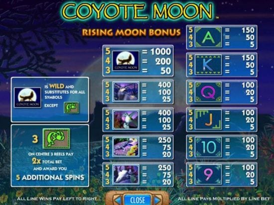 Coyote Moon slot game image