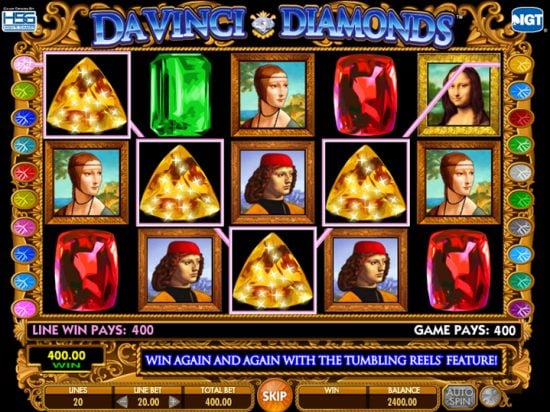 Da Vinci Diamonds slot game image