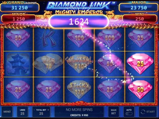 Diamond Link Mighty Emperor slot game image