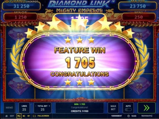 Diamond Link Mighty Emperor slot game image