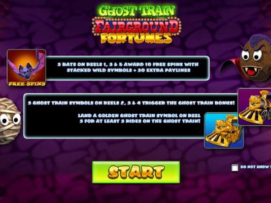 Fairground Fortunes Ghost Train Slot Game Image