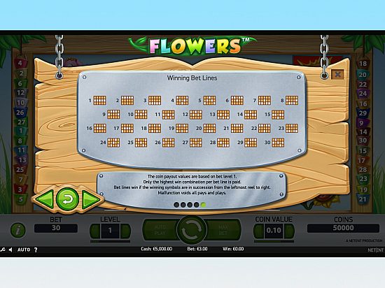 Flowers slot game image