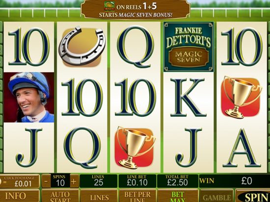 Frankie Dettori's Magic Seven Jackpot screenshot