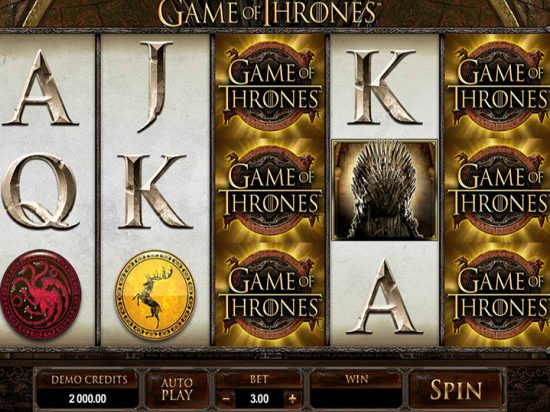 Game of Thrones 15 Payline Slot Game Image