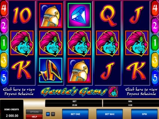 Genie's Gems Slot Game Image