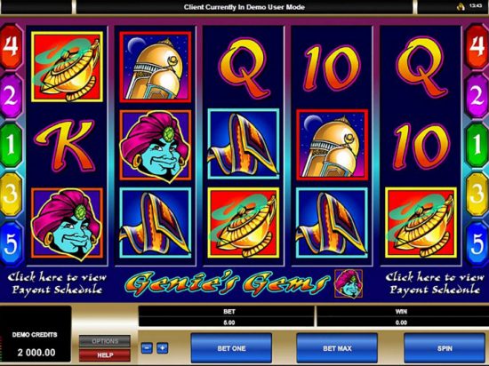 Genie's Gems Slot Game Image