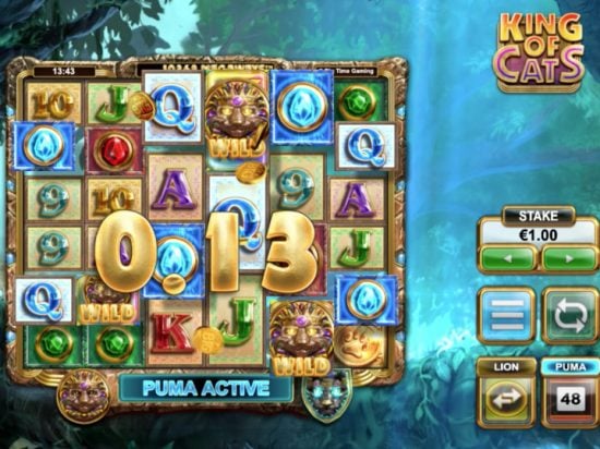 King of Cats Megaways Slot Game Image