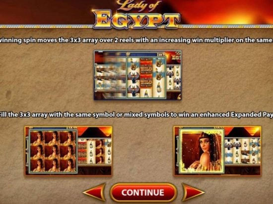 Lady Of Egypt Slot Game Image