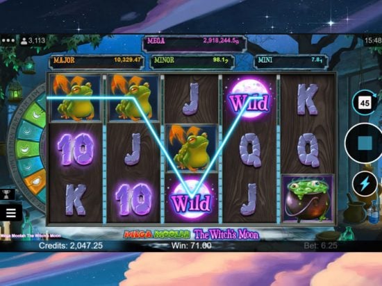 Mega Moolah: The Witch’s Moon slot game image