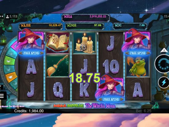 Mega Moolah: The Witch’s Moon slot game image