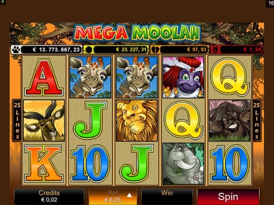 Mega Moolah slot game image