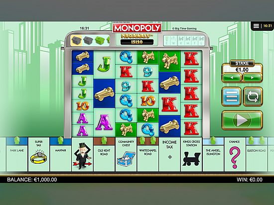 Monopoly Megaways slot game image