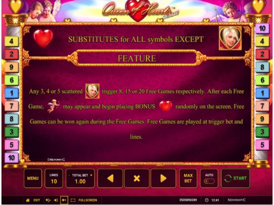 Queen of Hearts slot game logo