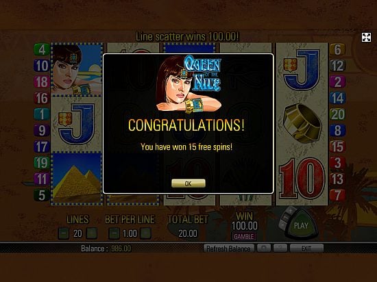 Queen of the Nile slot game image