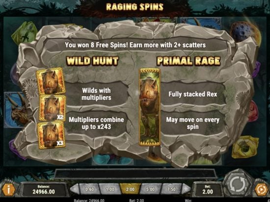 Raging Rex 2 slot game image