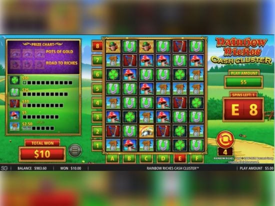 Rainbow Riches Cash Cluster slot game image