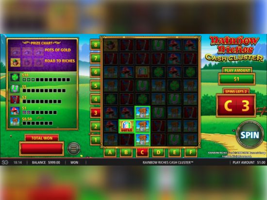 Rainbow Riches Cash Cluster slot game image