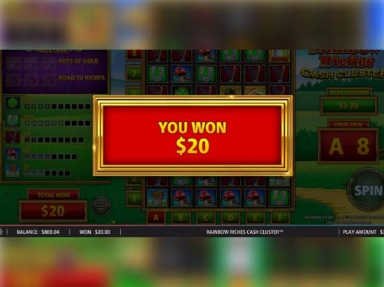 Rainbow Riches Cash Cluster slot game image