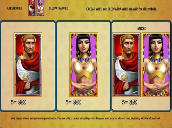 Rome And Egypt Slot Game Image