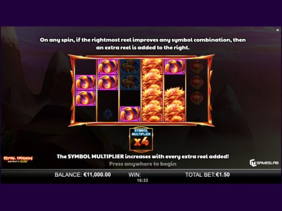 Royal Dragon Infinity Reels slot game image