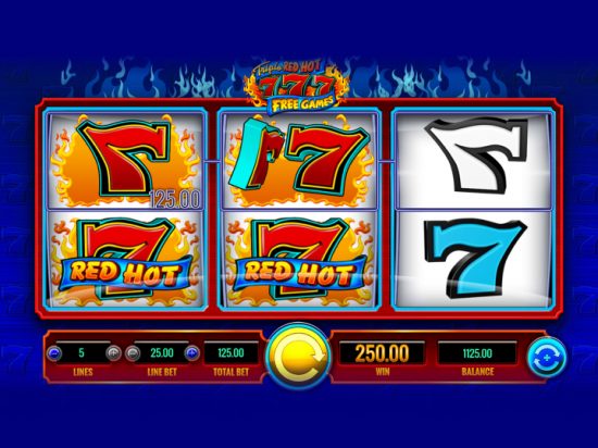 Triple Red Hot 777 slot game image