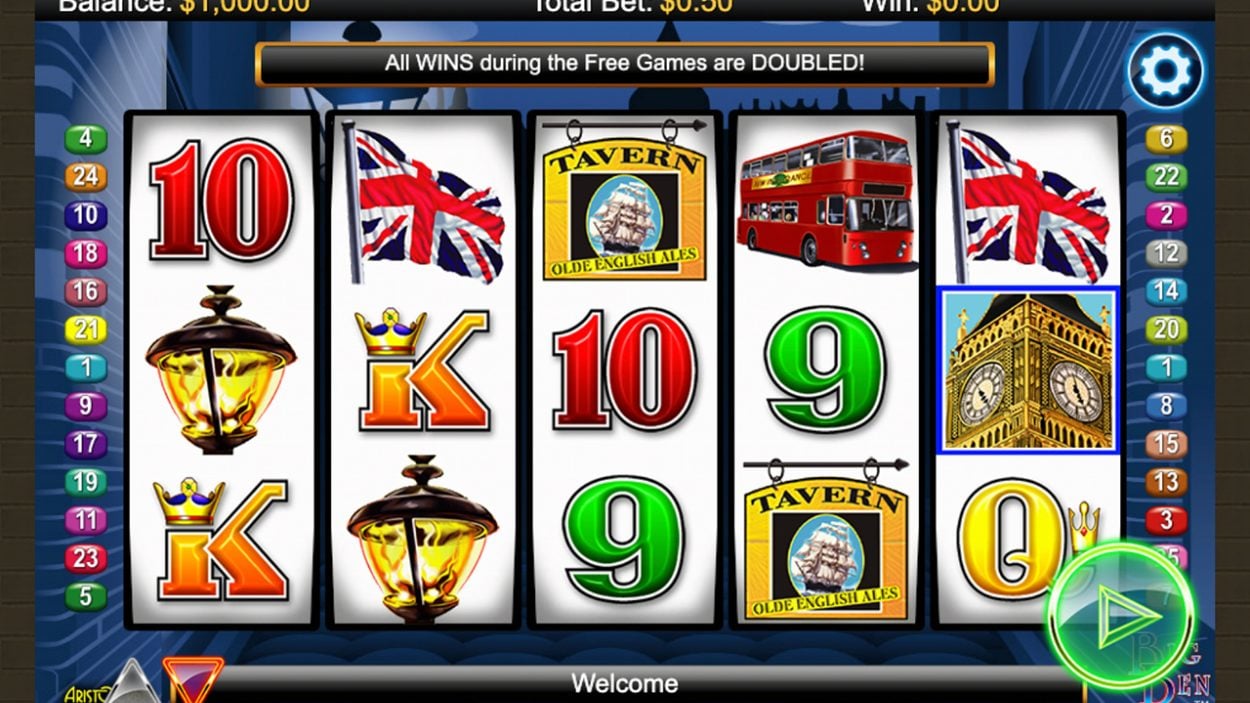 Title screen for Big Ben slot game