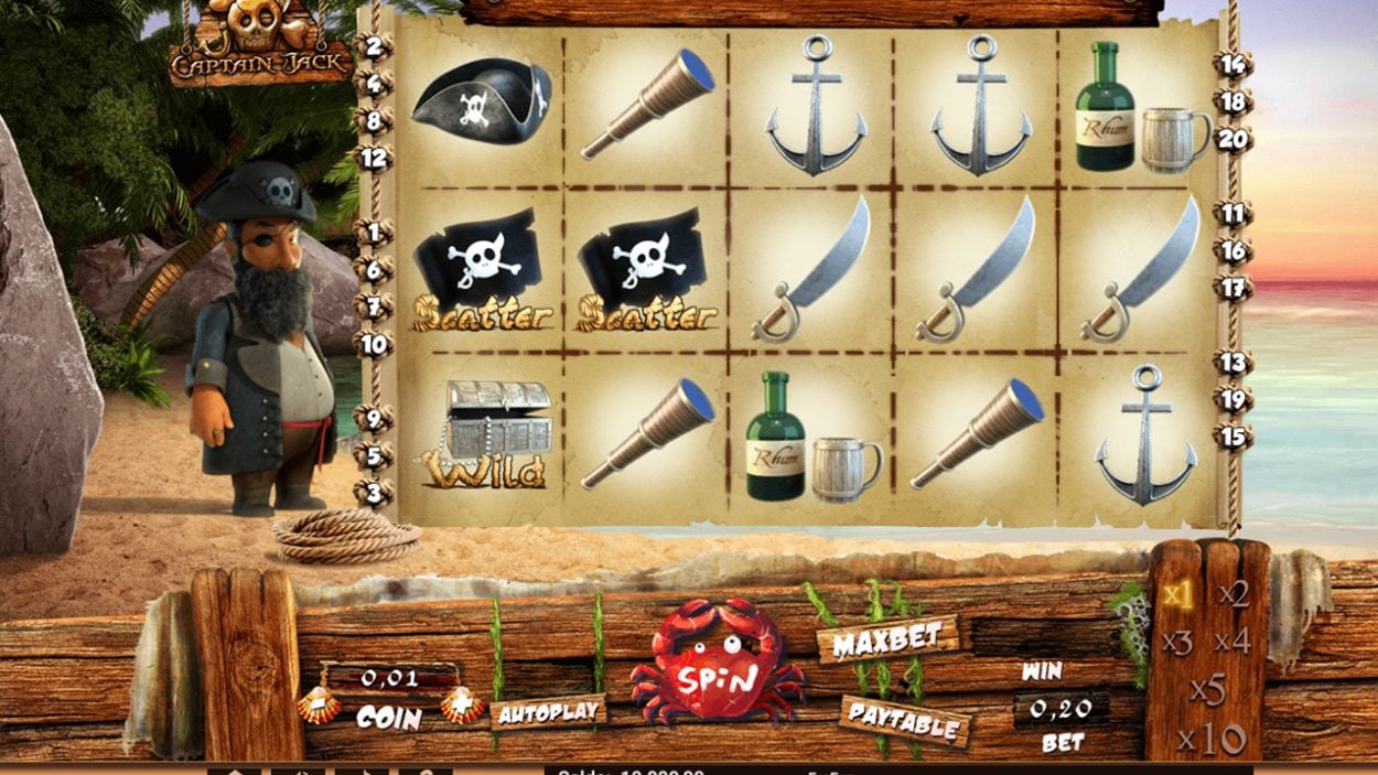 Captain Jack slot game free demo