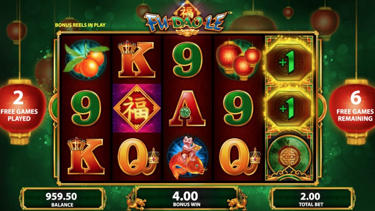 Title screen for Fu Dao Le slot game