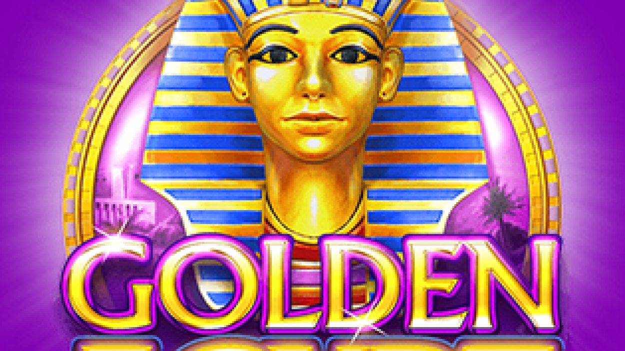 Title screen for Golden Egypt slot game