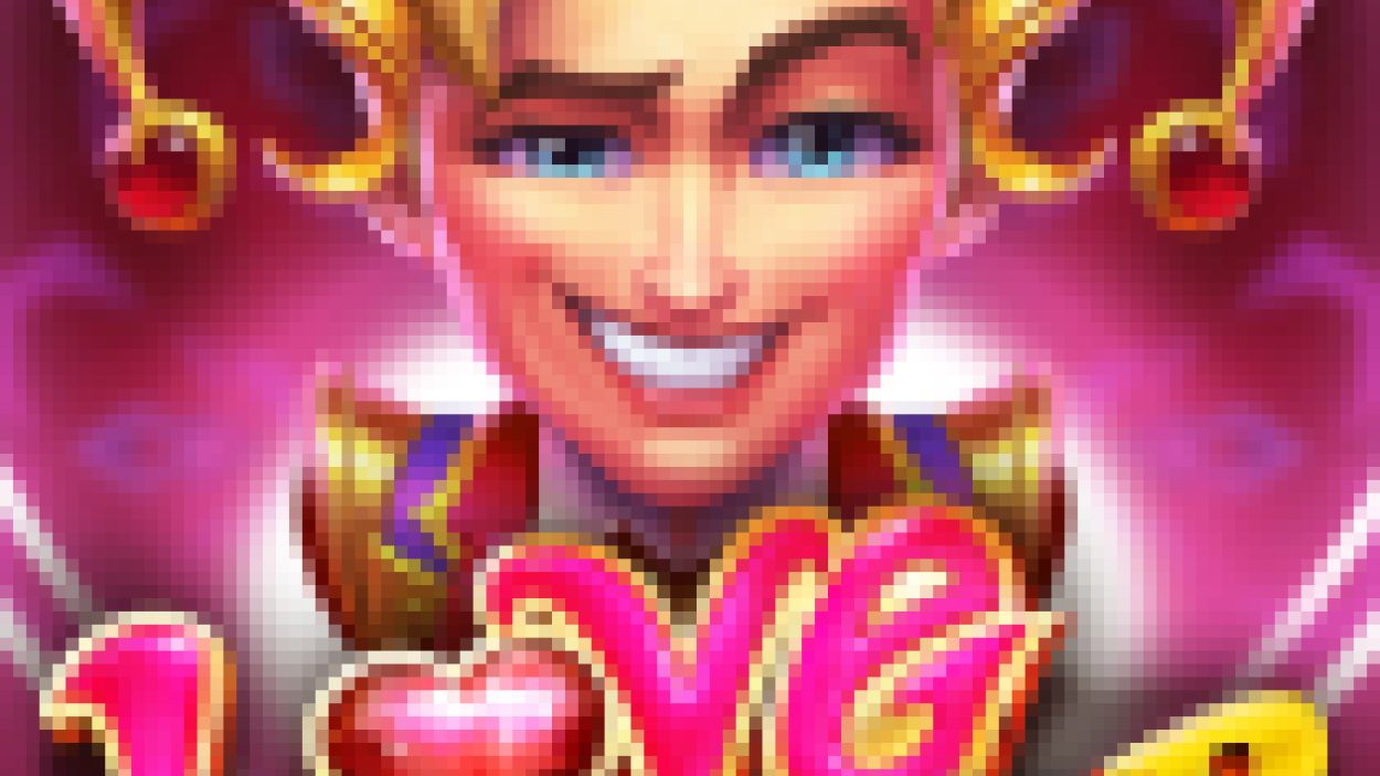 Title screen for Love Joker slot game