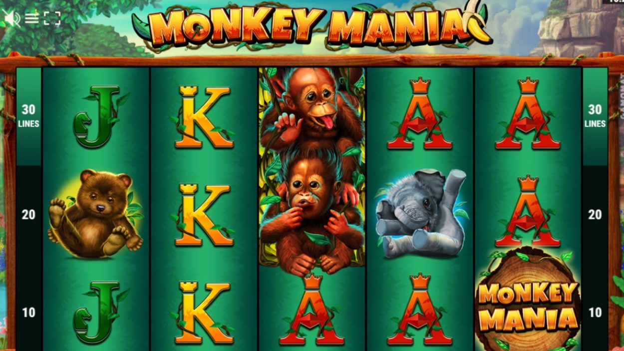 Title screen for Monkey Mania