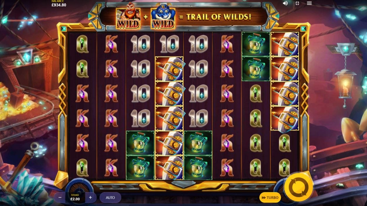 Title screen for Treasure Mine Power Reels slot review