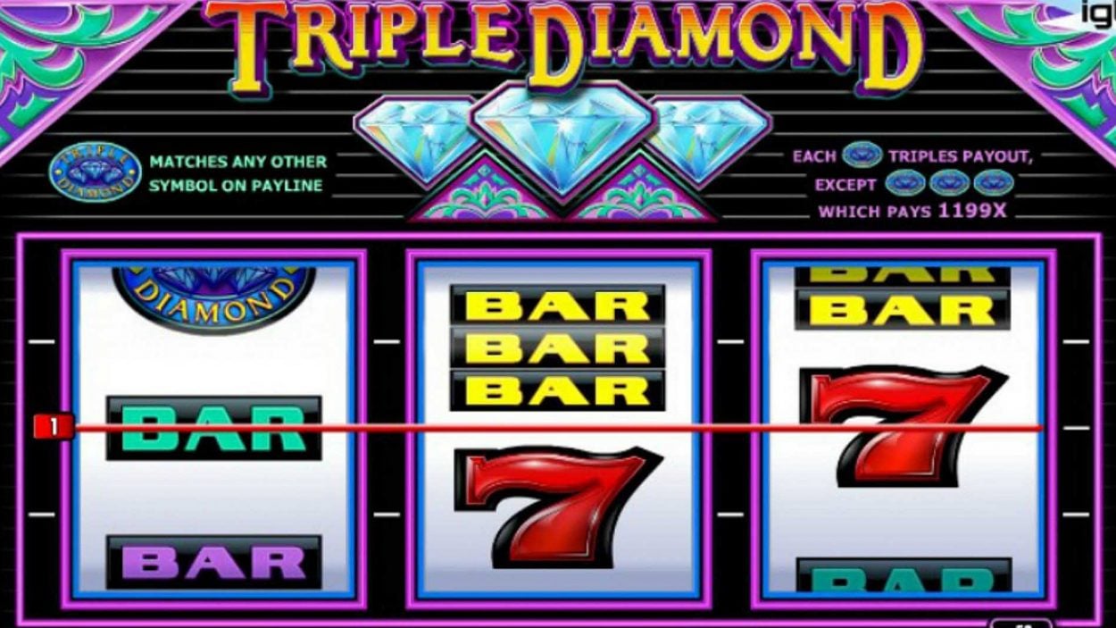 Title screen for Triple Diamond Game