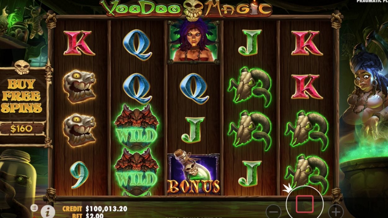 Title screen for Voodoo Magic