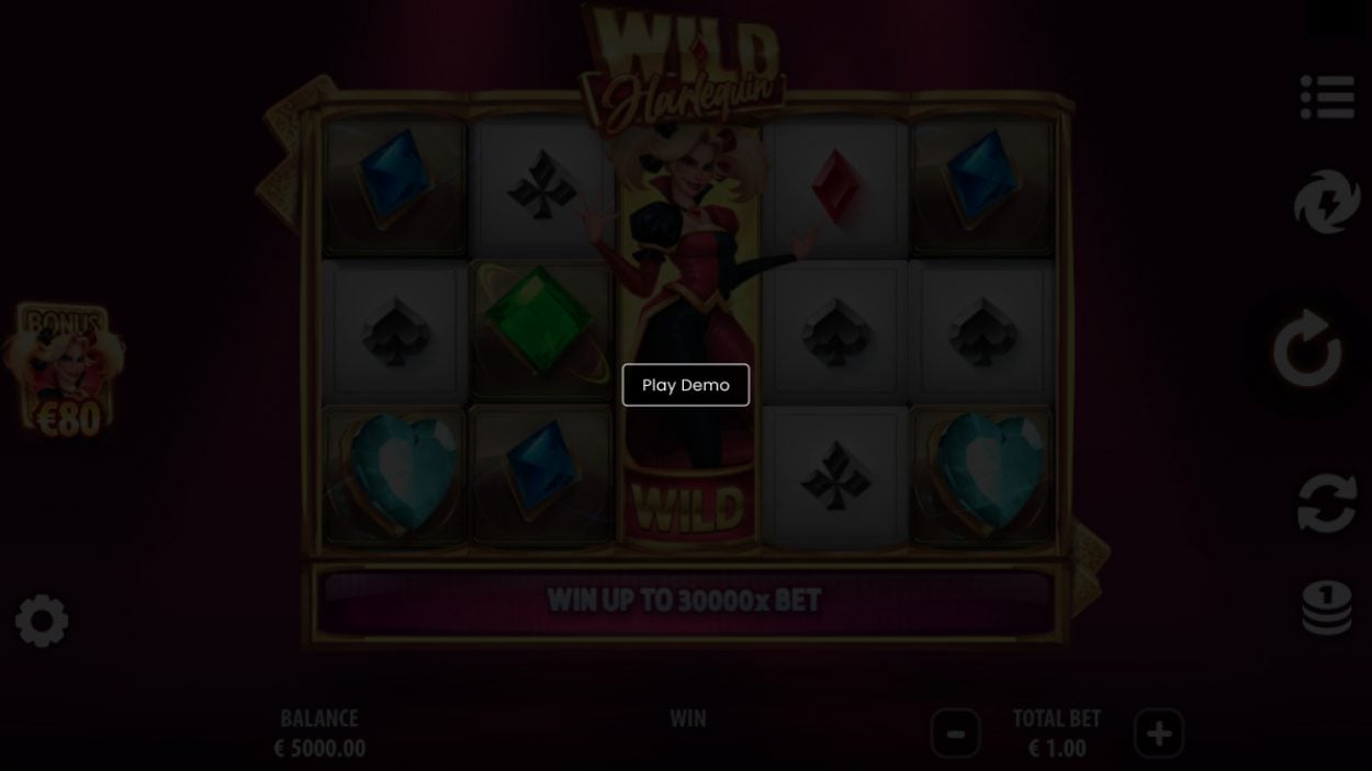 Wild Harlequin slot game free demo